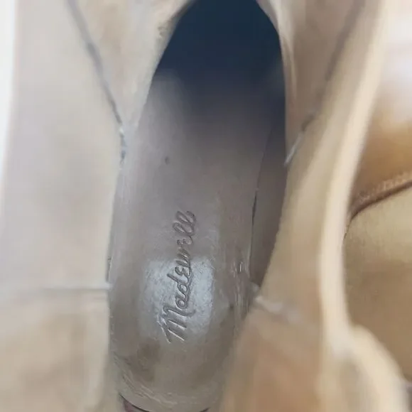 Madewell Chelsea Boots 7.5 Brown Leather Pull-On Ankle Booties - Picture 6 of 9